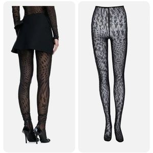 *NEW* HM x Mugler Rhinestone Mesh Tights